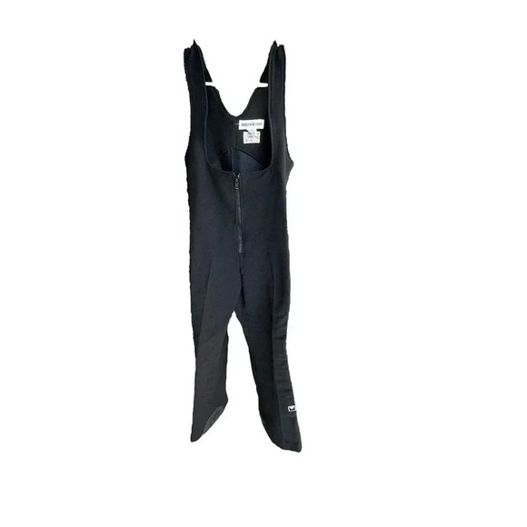 Obermeyer Women's Black Wool vintage ski bib overall size 6R - Picture 1 of 9